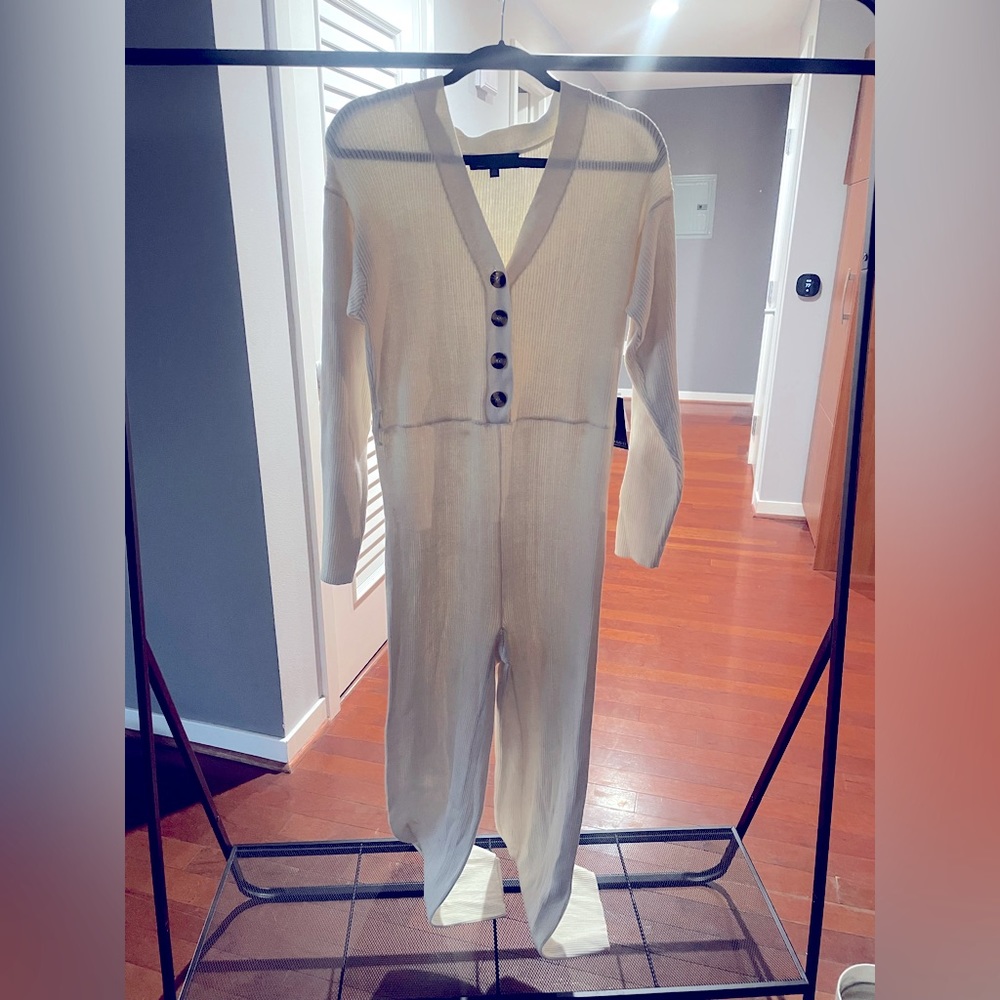 Cream jumpsuit